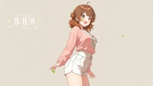 唯美绿叶少女