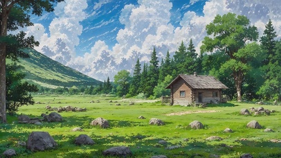 静谧的小木屋