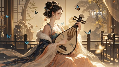 院中蝴蝶