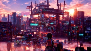 新海诚赛博朋克