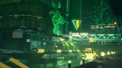 4K赛博朋克未来城市