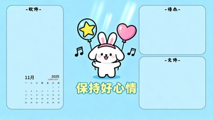 保持好心情分区壁纸