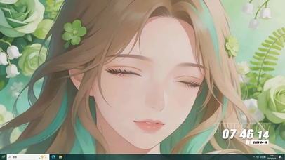 草丛美少女桌面主题