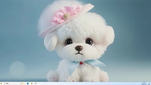 萌宠可爱小白狗主题