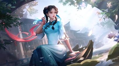 文艺古风美女动态壁纸