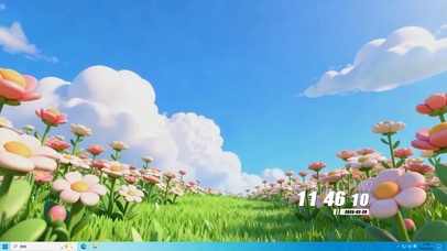 白云树木桌面主题