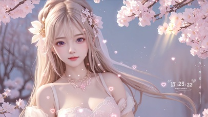 粉色浪漫樱花少女