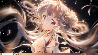 4K盘发神明少女 桌面主题