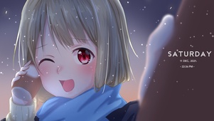冬天可爱女孩
