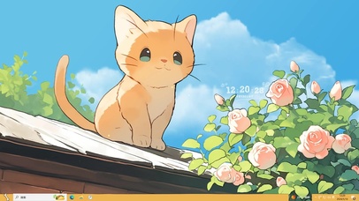 可爱夏日猫咪主题