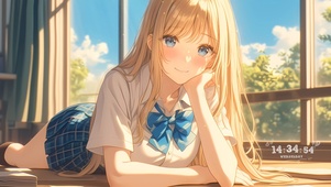 甜美学院制服女孩