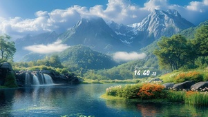 护眼山下湖泊