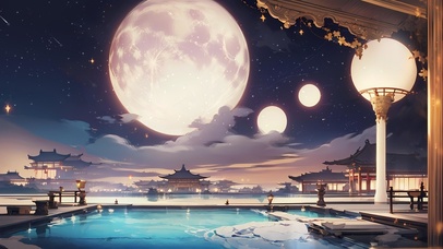 月华映绮楼，何处是故乡