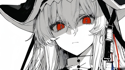 黑白冷漠少女-归溟幽灵鲨