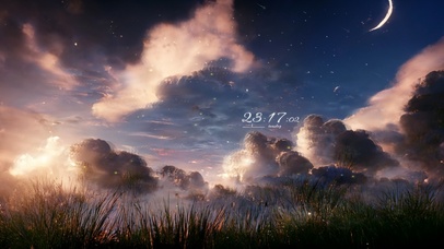 4k 治愈唯美黄昏流星雨