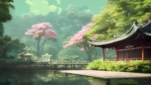 治愈 中式庭院