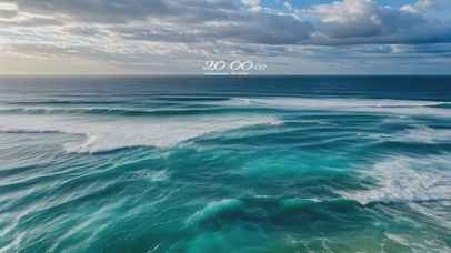 波涛汹涌的大海