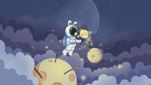 星河与你 太空人壁纸
