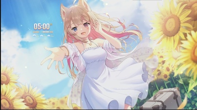 向日葵花田少女