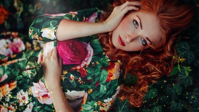 森系女孩的眼里是光