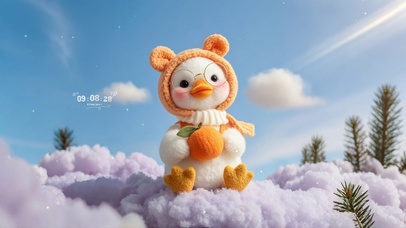 前橙似锦可爱鸭