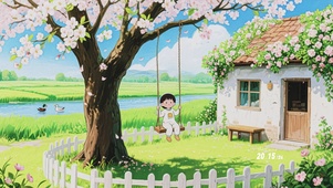 花树秋千