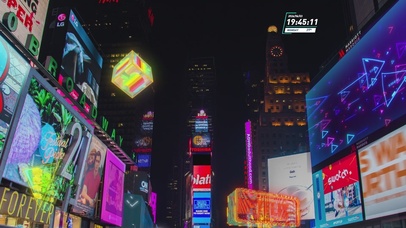 赛博朋克梦幻科技城市夜景