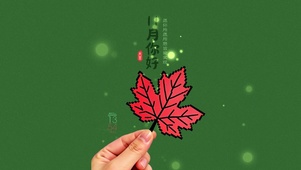 11月你好-像素枫叶