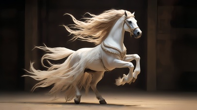 十二生肖之飘逸白马