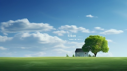 护眼绿色解压桌面