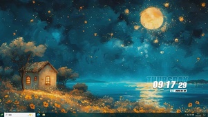 夜景星空桌面主题