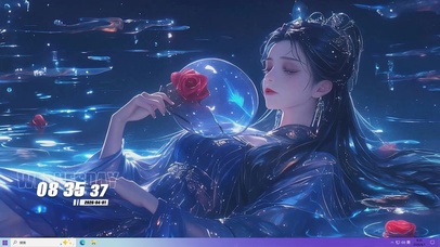 水中梦幻女孩桌面主题