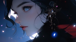 蓝眼睛美女