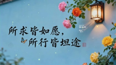 所求皆如愿，所行皆坦途