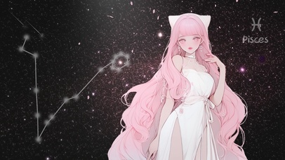 梦幻粉发双鱼座美少女