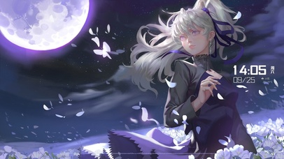 4K夜空下的思念