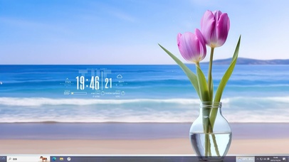 海滩玻璃瓶花束