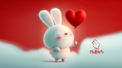 可爱爱心兔兔