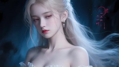 清冷优雅气质美女