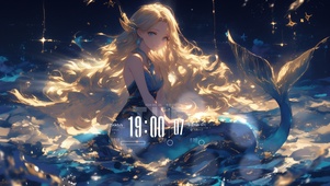 美人鱼少女 动漫高清唯美壁纸