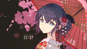 少女回眸