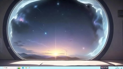 窗外世界（夕阳）