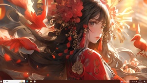 喜庆少女