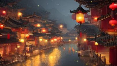 古镇夜晚