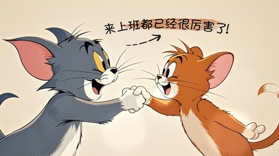 猫和老鼠上班壁纸