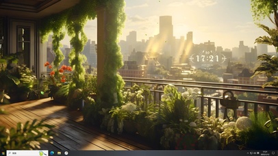 4k护眼绿植阳台