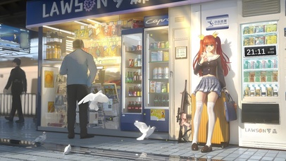 唯美双马尾女孩