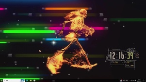 奔跑骷髅人—【主题桌面】