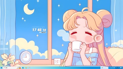 夜空咖啡美少女