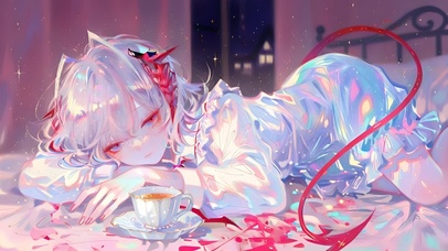 趴着的少女-维什戴尔w